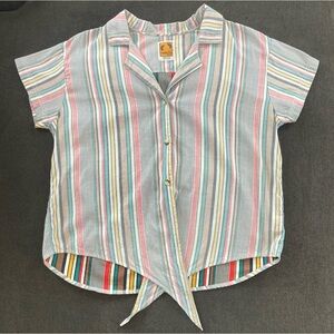 Vintage HANG TEN GOLD *Limited Edition* Striped 60s 70s 80s Shirt (Size M)
